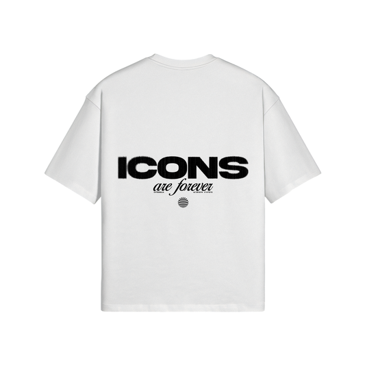 IAF BLOWN GRAPHIC BOXY TEE WHITE