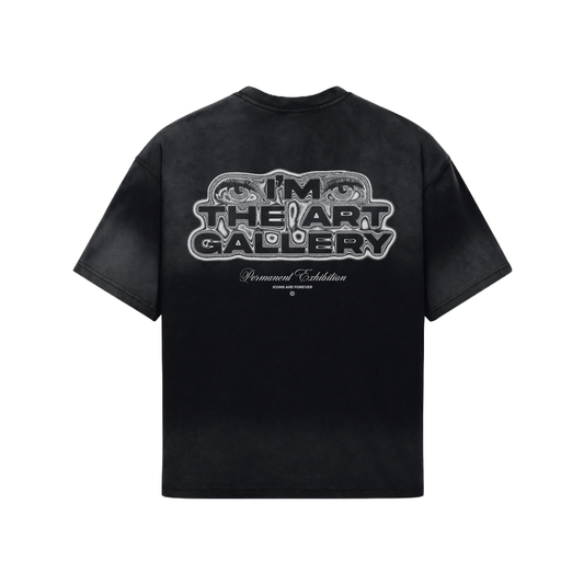 ITAG BLOWN GRAPHIC BOXY TEE WASHED BLACK