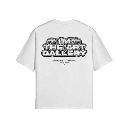 ITAG BLOWN GRAPHIC BOXY TEE WHITE