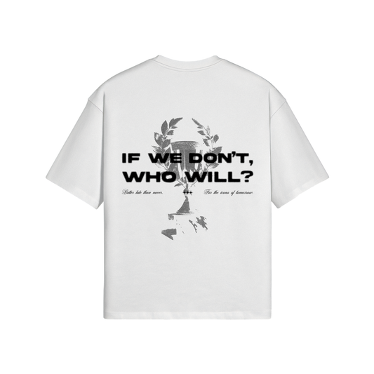 IWDWW? BLOWN GRAPHIC BOXY TEE WHITE